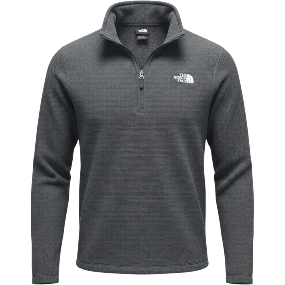 The North Face Cap Rock 1/4 Zip Pullover Mens Size S Textured Grey Outdoors